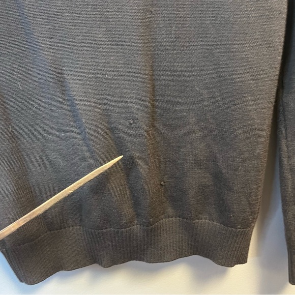 Samsoe Samsoe Sweater Charcoal Gray Aino O-Neck Classic Crew Neck Knit Sz L GUC - Picture 13 of 14